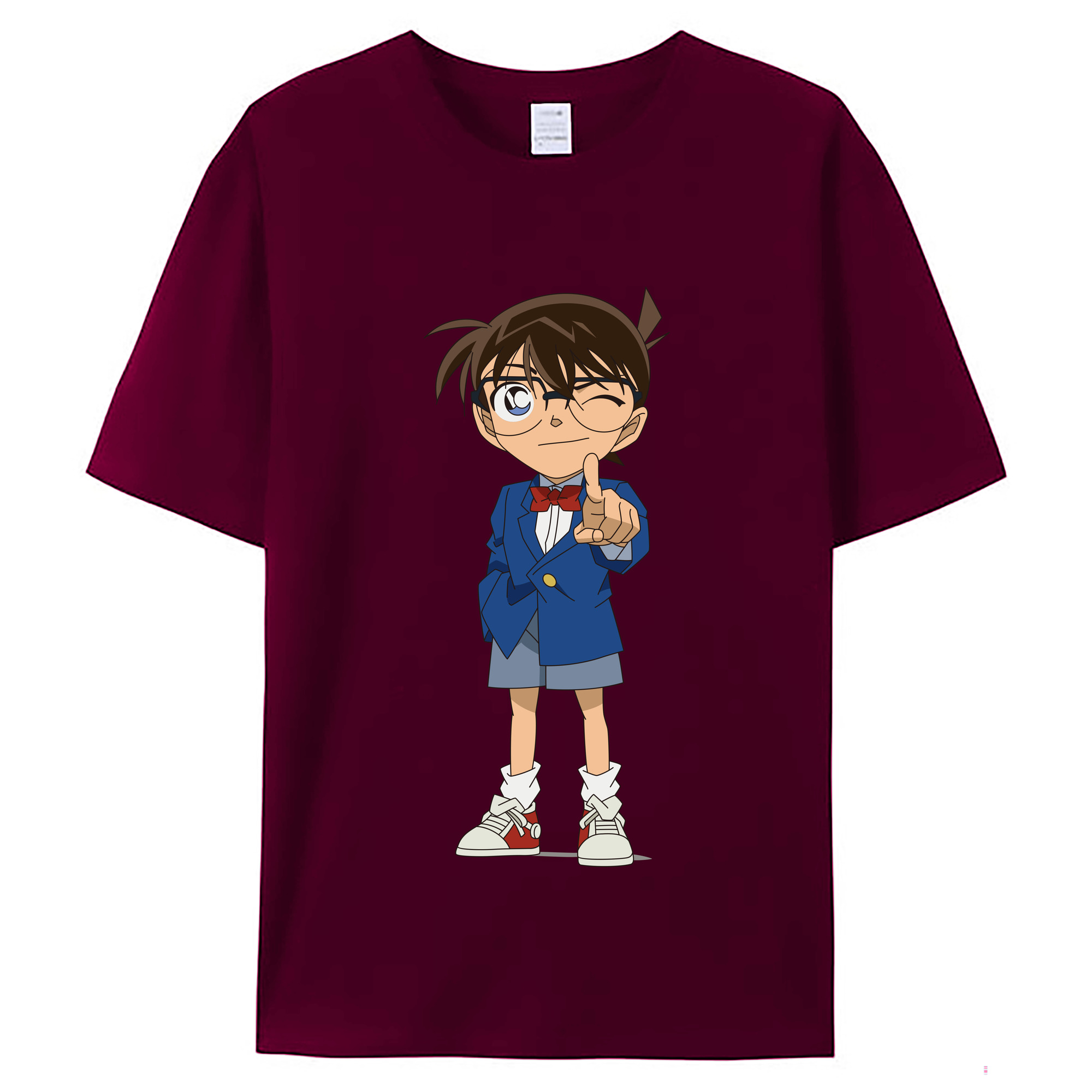 （画像用） 名探偵コナン 江戸川 コナン Detective Conan Conan Edogawa レディースカジュアルプリントTシャツ（綿100％）